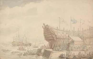 Il varo della H.M.S. Hibernia 1804